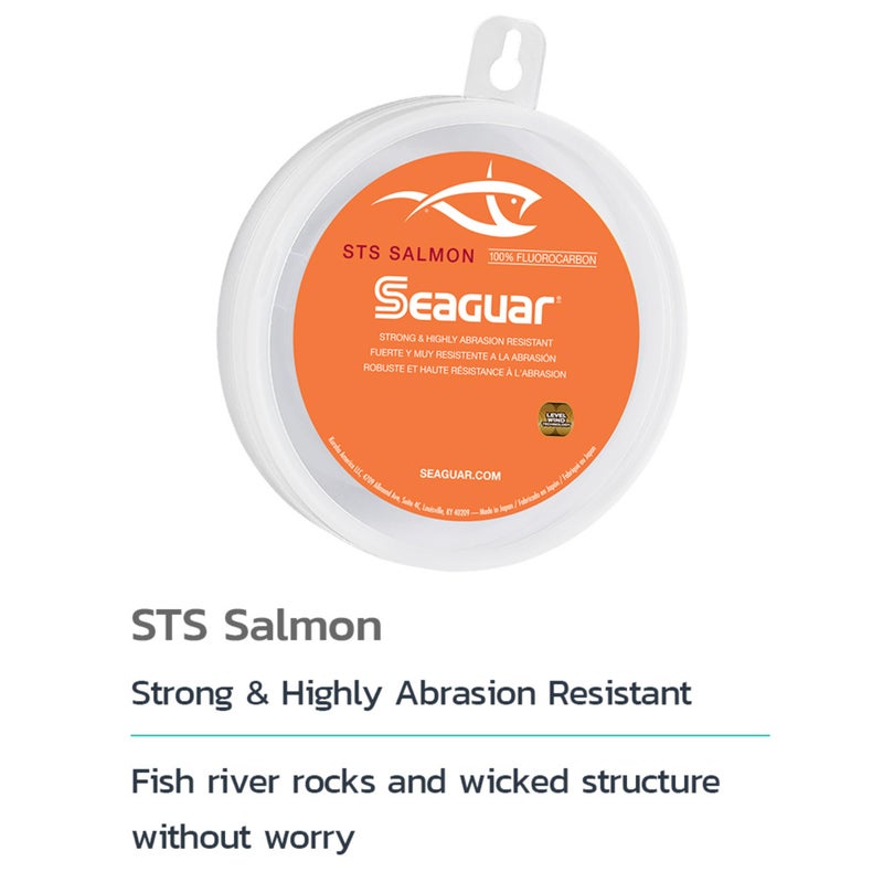 Seaguar STS Salmon 100% Fluorocarbon Fishing Line 30lbs, 100yds Break Strength/Length - 30STS100 - Image 2